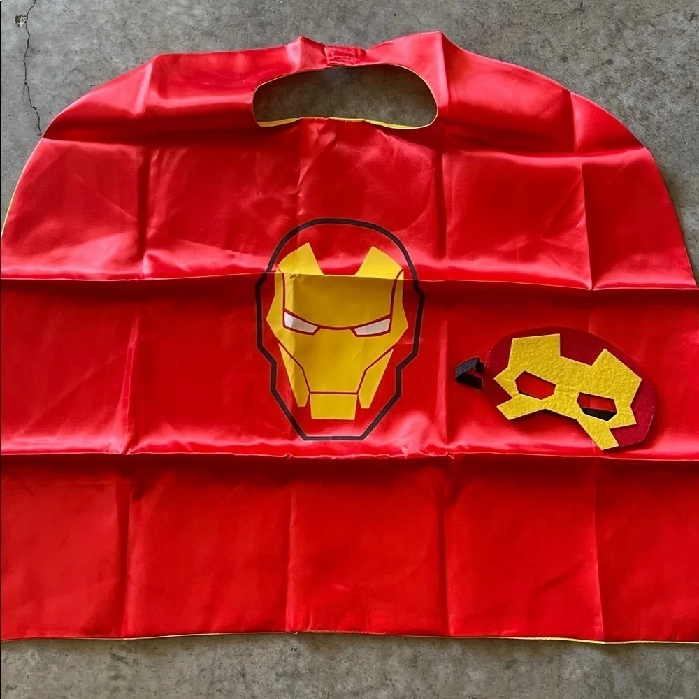 Kids Iron Man Hero Costume Cape and Mask, New in Package